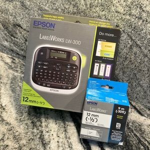 FREE SHIPPING NEW!  Label Printer Epson LabelWorks LW-300 12mm